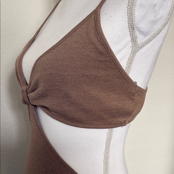 Reverse Brown Bodycon Maxi Dress, New Without Tags - Picture 5 of 10